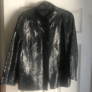 Reversible Leather Blazer